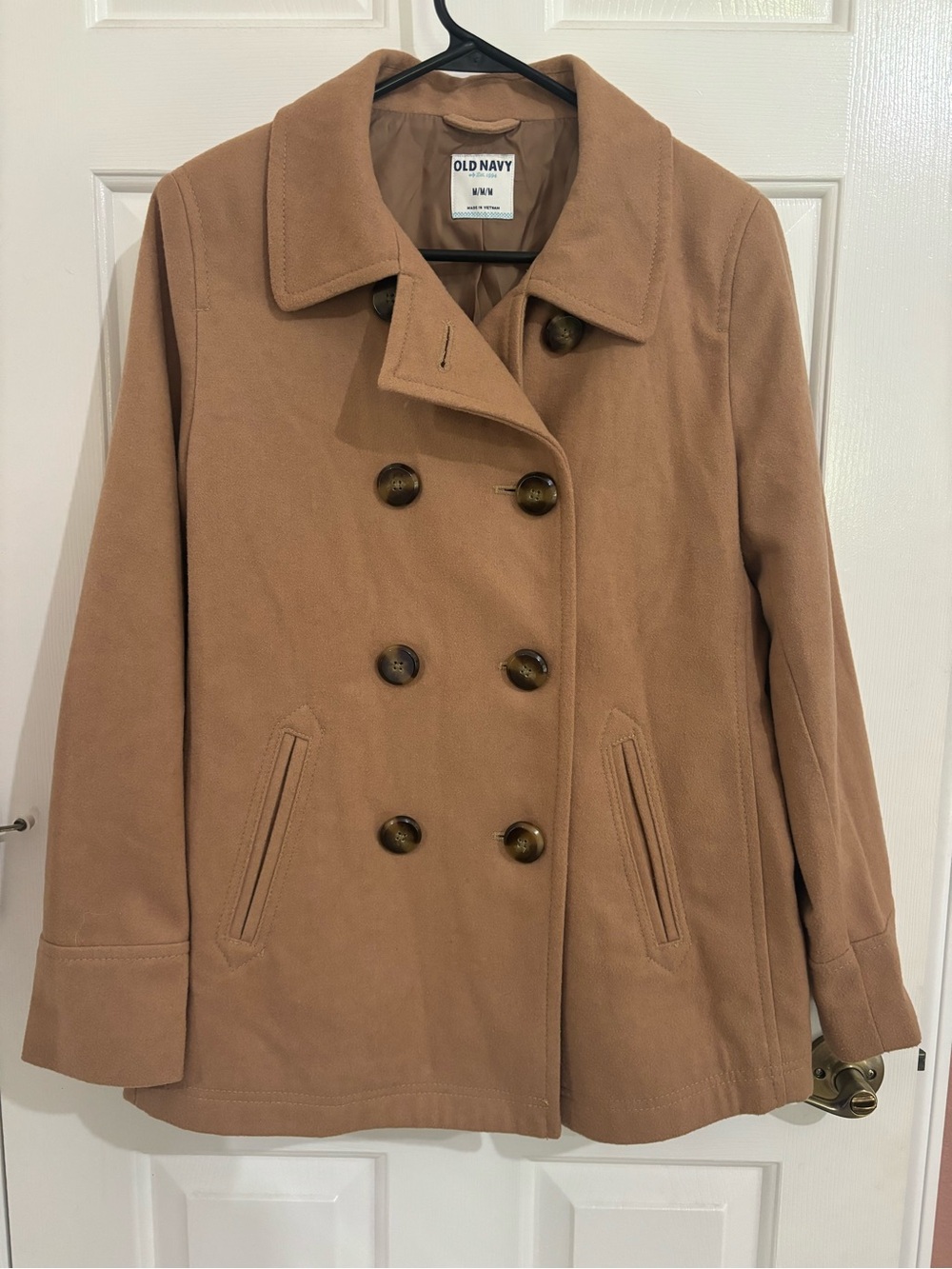 Old Navy Classic Camel Pea Coat